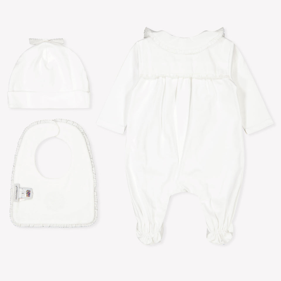 Dolce & Gabbana Baby Girls Playsuit  White