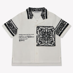 Dolce & Gabbana Baby Jongens Polo In Wit