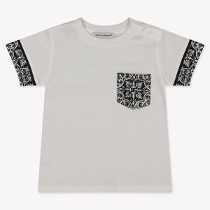 Dolce & Gabbana Baby Jongens T-Shirt In Wit