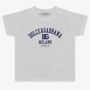 Dolce & Gabbana Baby Jongens T-Shirt In Wit