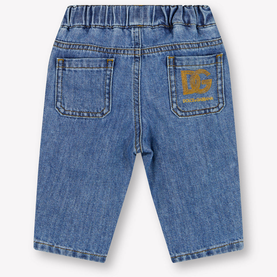 Dolce & Gabbana Baby Jongens Broek In Blauw