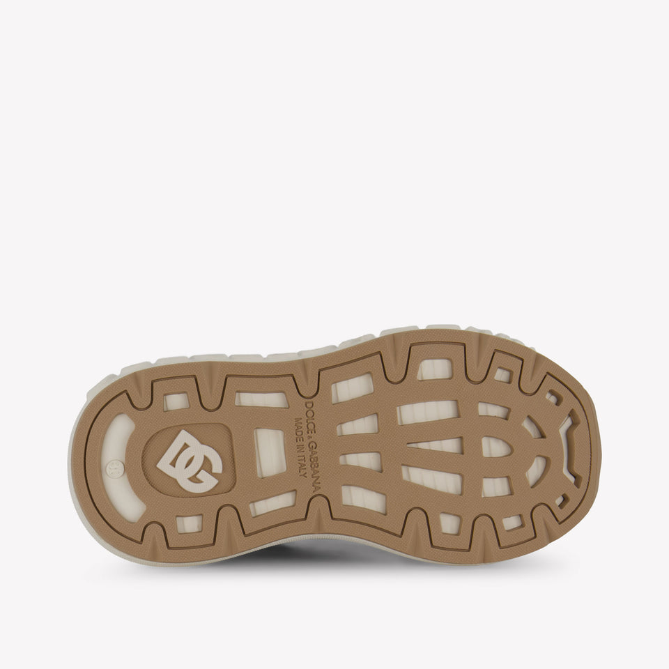 Dolce & Gabbana Unisex Sneakers In Beige