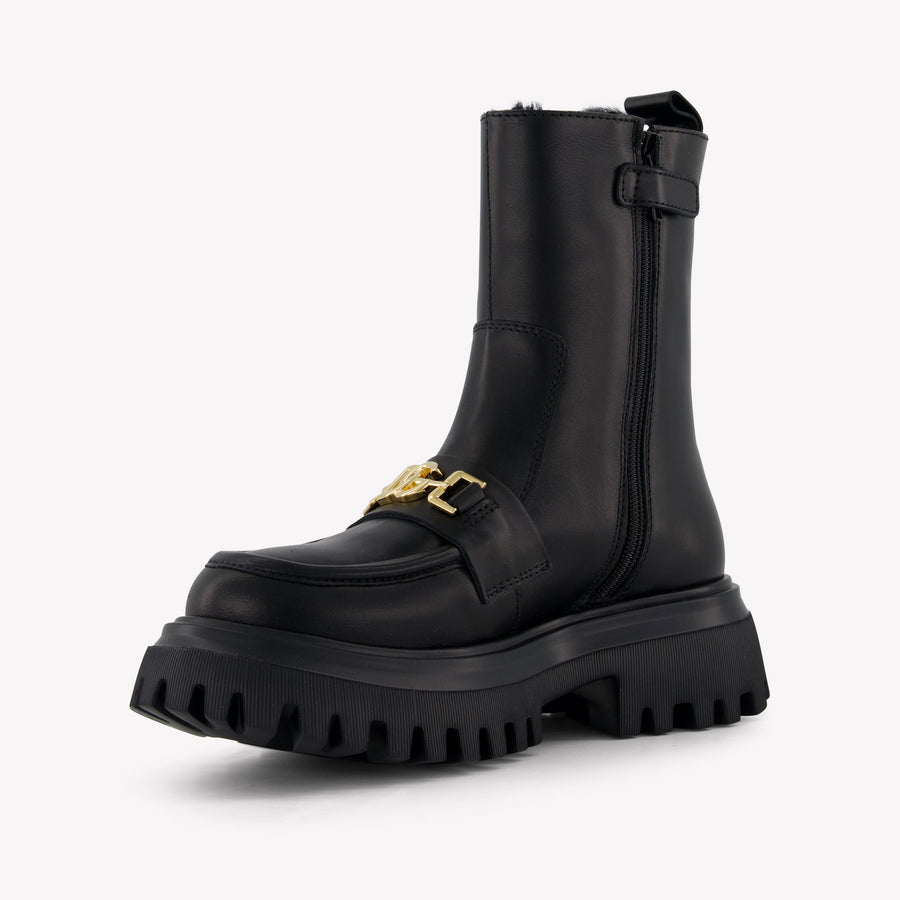 Dolce & Gabbana Meisjes Laarzen In Zwart