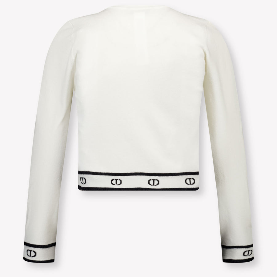 Twinset Kinder Meisjes Trui In Off White