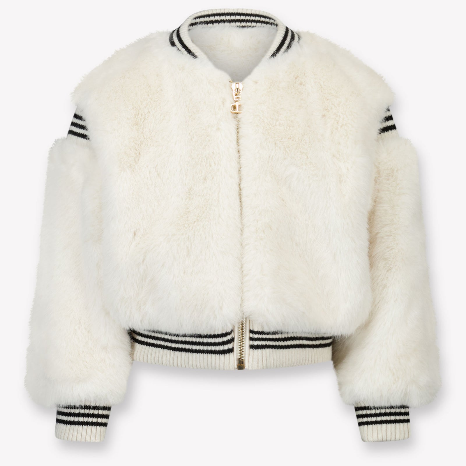 Twinset Kinder Meisjes Faux Fur Jassen In Off White