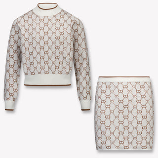 Twset Kids Girls Set  Beige