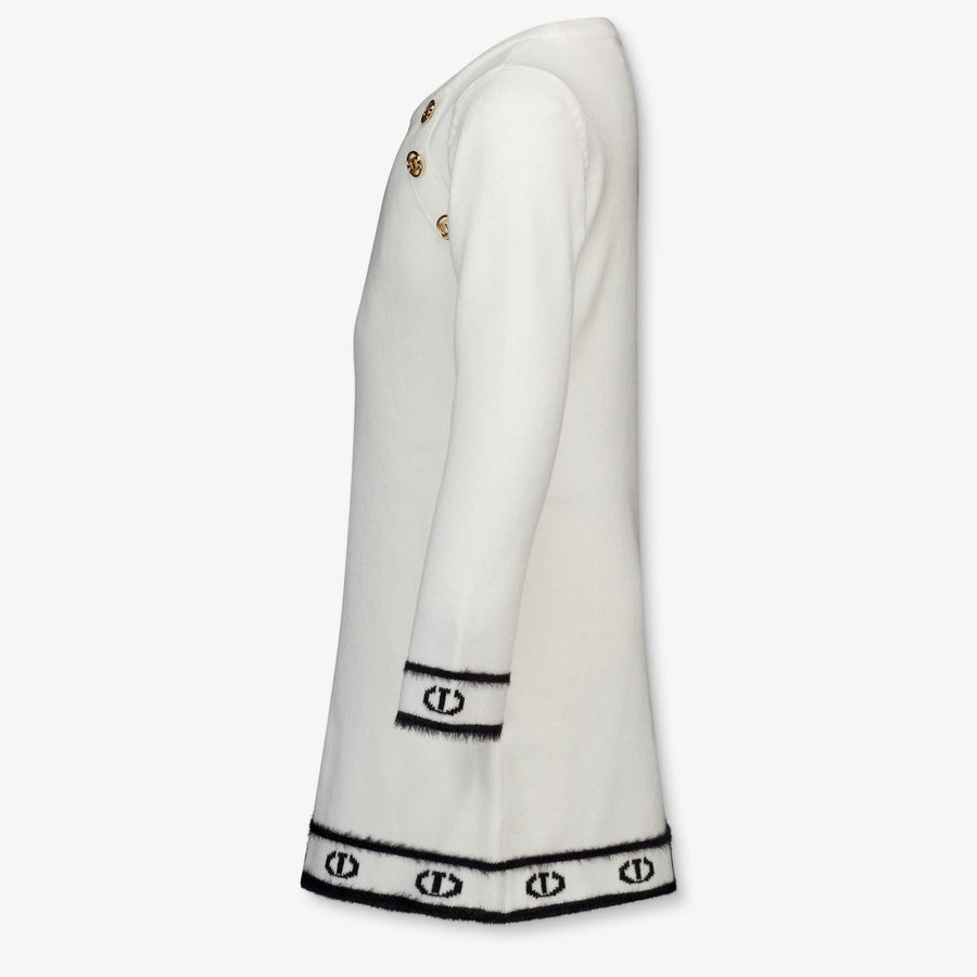 Twinset Kinder Meisjes Jurk In Off White