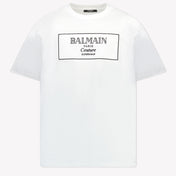 Balmain Kinder Meisjes T-Shirt In Wit
