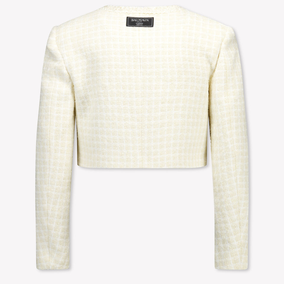 Balma Kids Girls Jacket  Offwhite