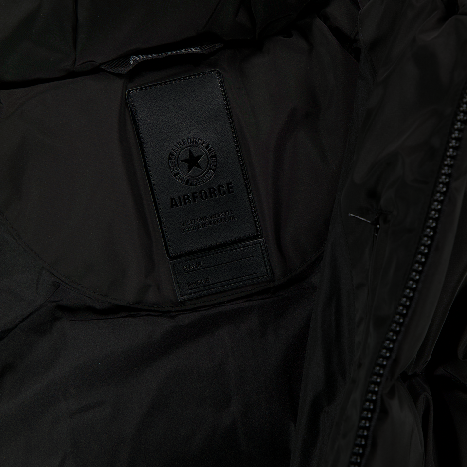 Airforce Kids Girls Winter Coat  Black