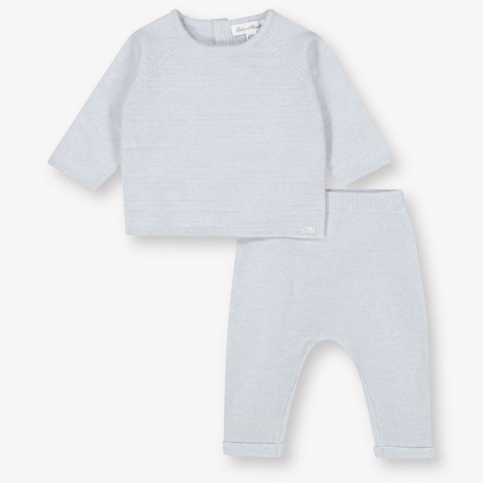 Tarte Et Chocolat Baby Boys Playsuit  Light Blue