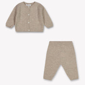 Tarte Et Chocolat Baby Unisex Playsuit  Beige