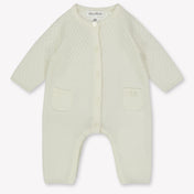 Tarte Et Chocolat Baby Unisex Playsuit  Offwhite