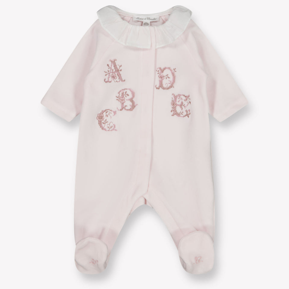 Tarte Et Chocolat Baby Girls Playsuit  Light Pink