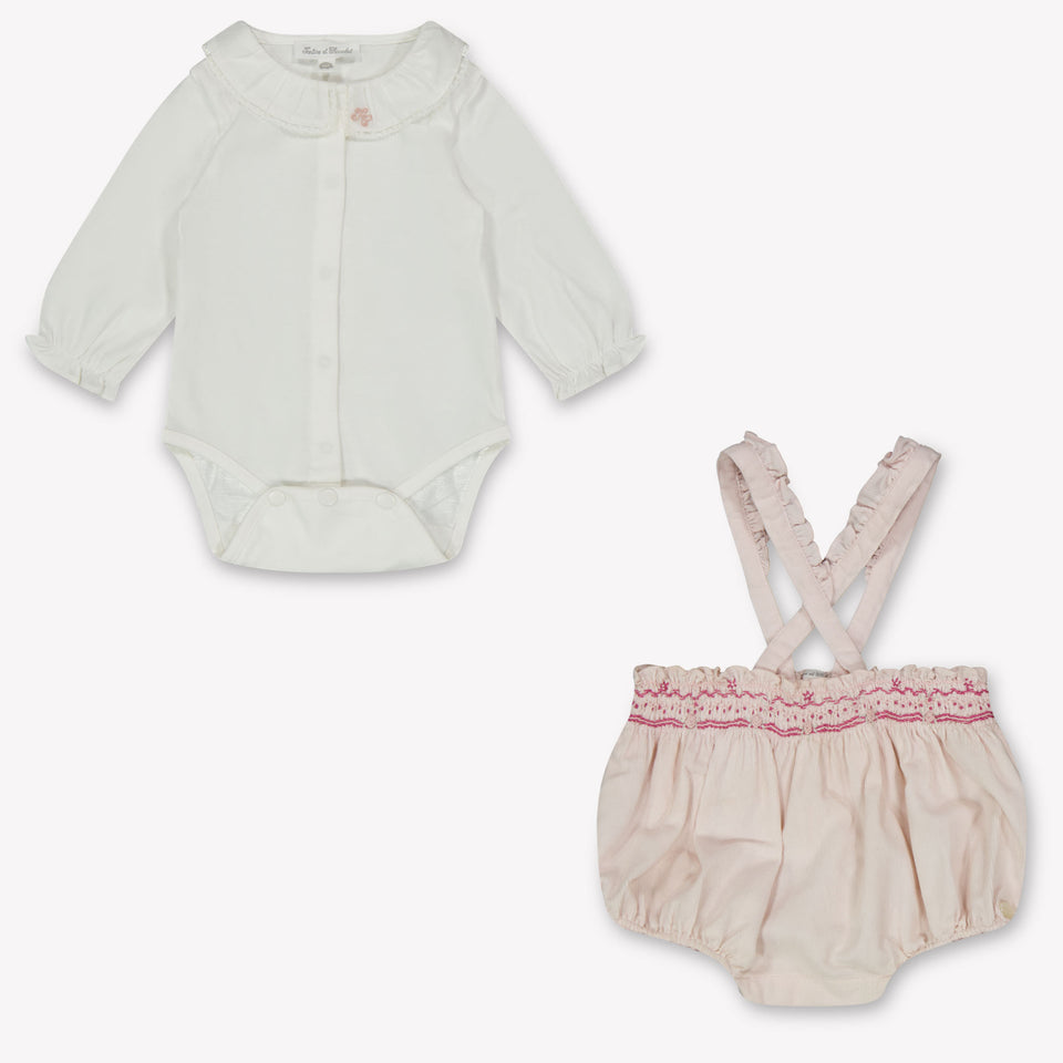 Tartine et Chocolat Baby Meisjes Setje In Licht Roze