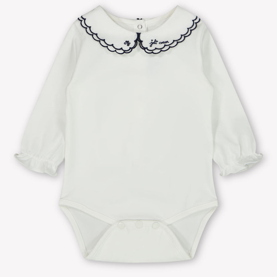 Tartine et Chocolat Baby Meisjes Rompertje In Off White