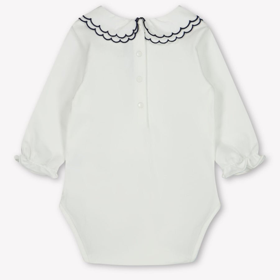 Tartine et Chocolat Baby Meisjes Rompertje In Off White