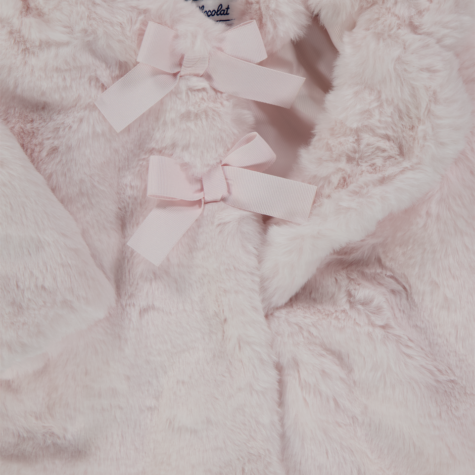 Tarte Et Chocolat Baby Boy Faux Fur Jacket  Offwhite