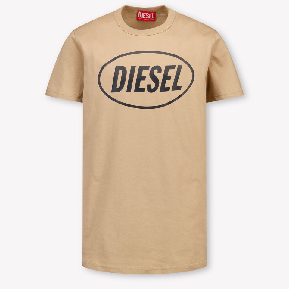 Diesel Kids Boys  T-Shirt Beige