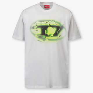 Diesel Kids Boys  T-Shirt White