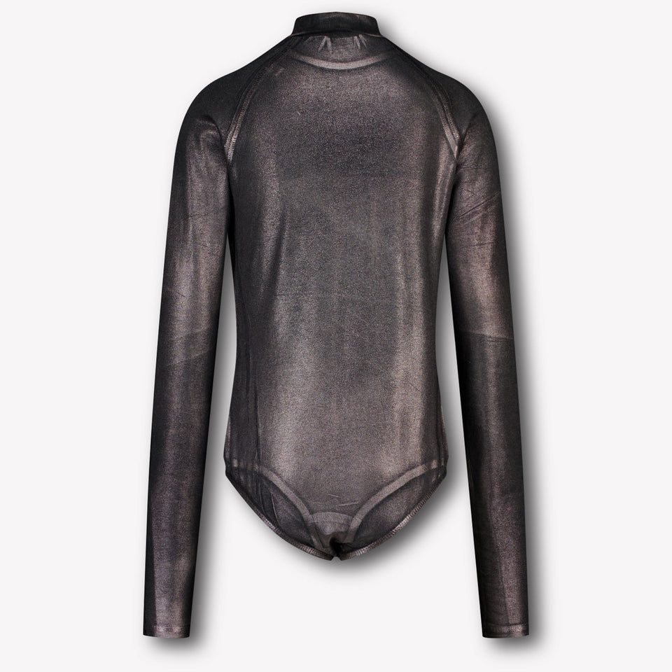 Diesel Kinder Meisjes T-Shirt In Antraciet