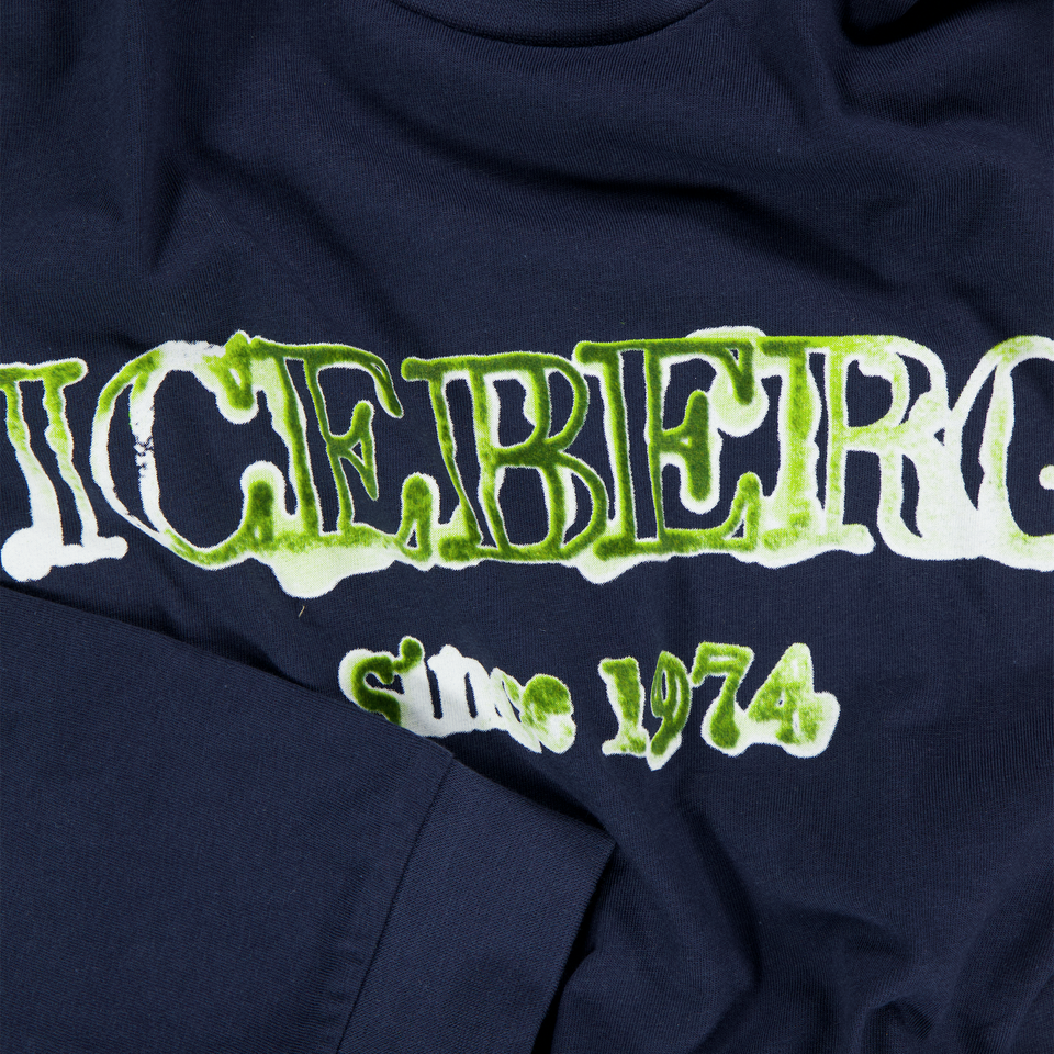 Iceberg Kinder Jongens T-Shirt In Navy