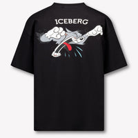 Iceberg Kinder Jongens T-Shirt In Zwart