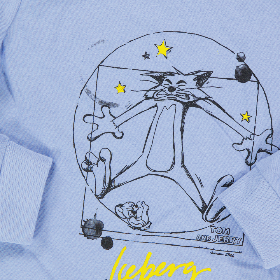 Iceberg Kinder Jongens T-Shirt In Licht Blauw