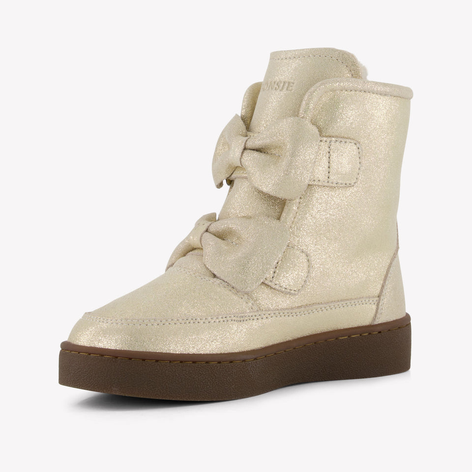 Donsje Amsterdam Meisjes Laarzen In Zilver