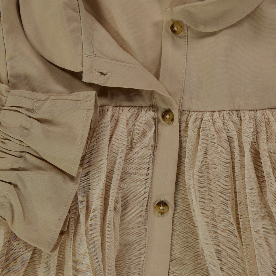 Donsje Amsterdam Kids Girls Blouse  Light Beige