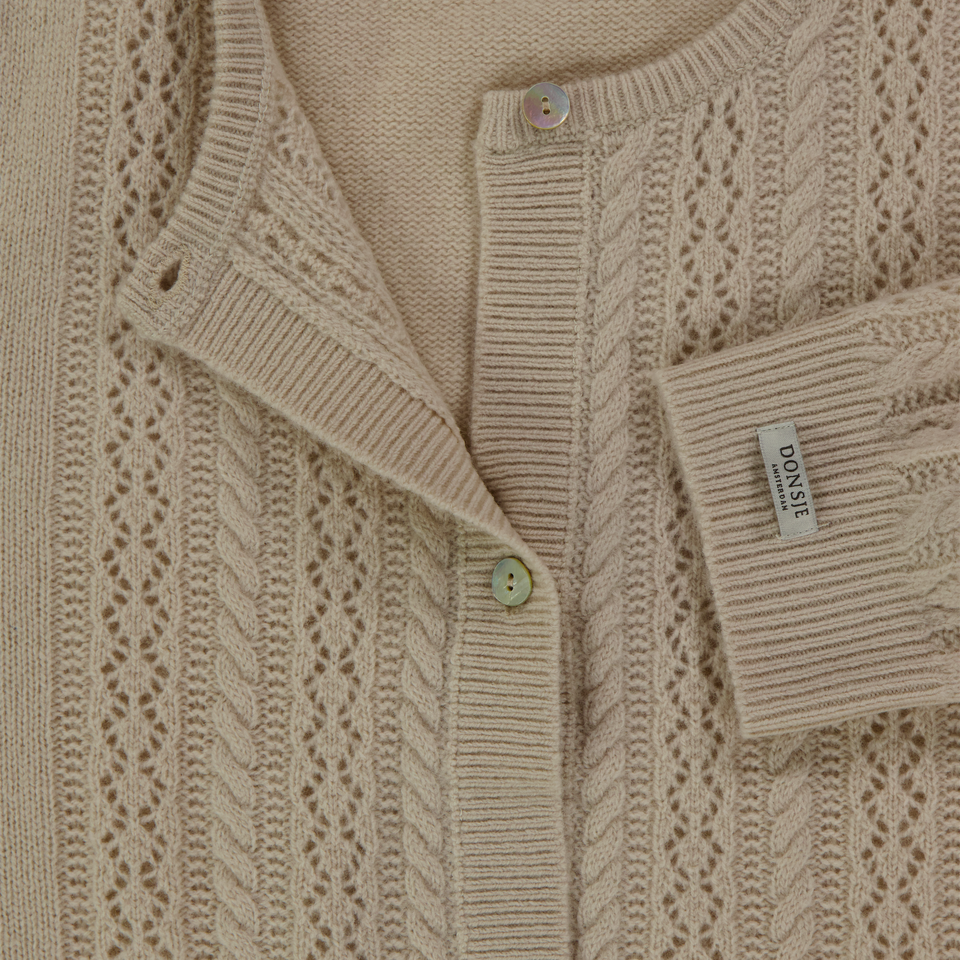 Donsje Amsterdam Kids Girls Vest  Sand