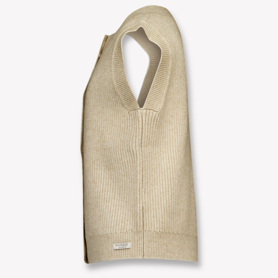 Donsje Amsterdam Kids Girls Vest  Sand