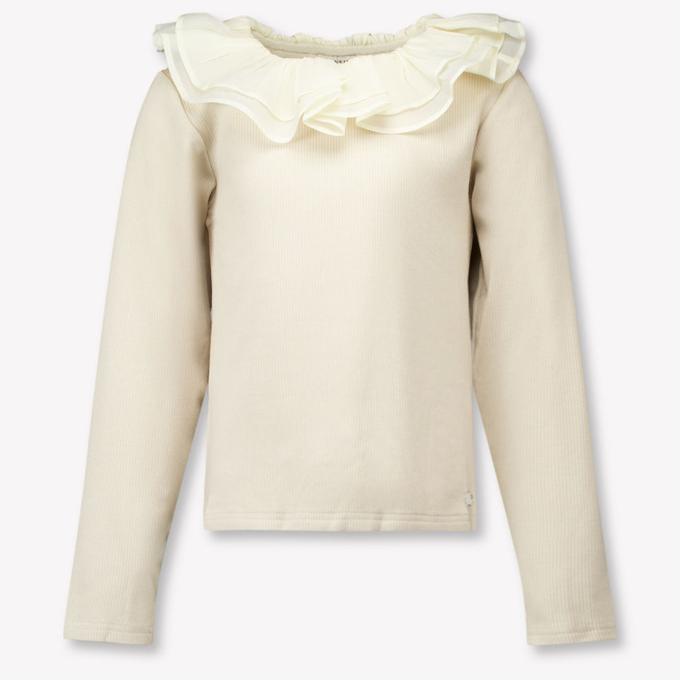 Donsje Amsterdam Kinder Meisjes T-Shirt In Licht Beige