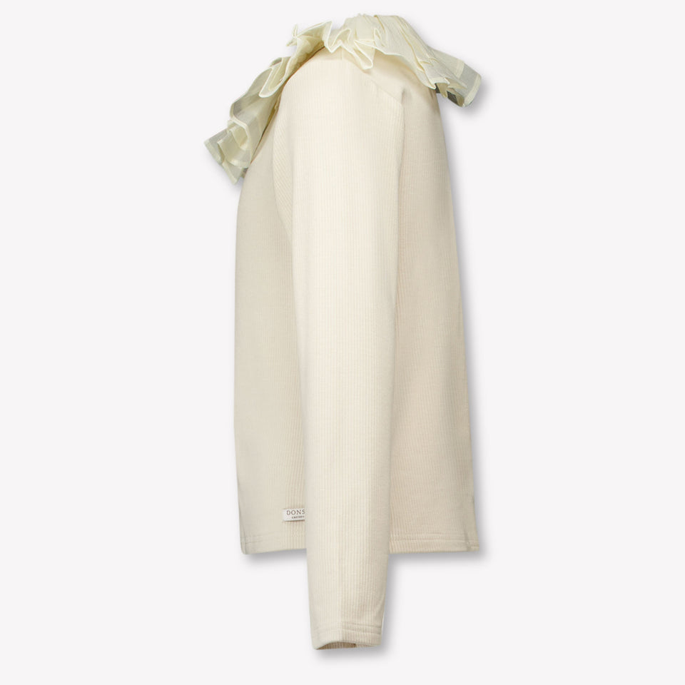 Donsje Amsterdam Kinder Meisjes T-Shirt In Licht Beige