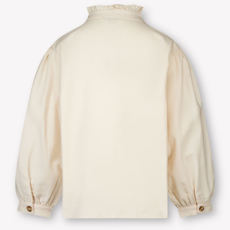 Donsje Amsterdam Kids Girls Blouse  Light Beige