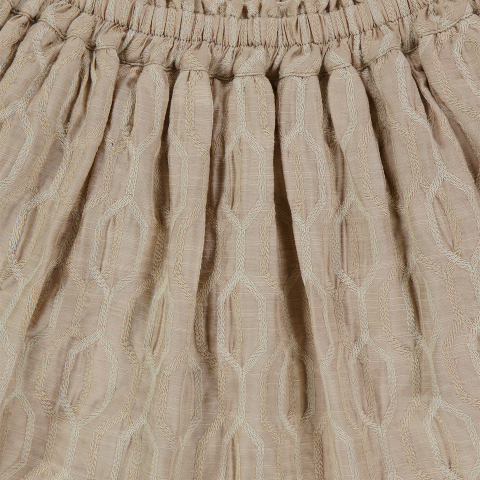 Donsje Amsterdam Kids Girls Skirt  Light Beige