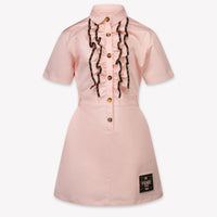 Fendi Kinder Meisjes Jurk In Licht Roze