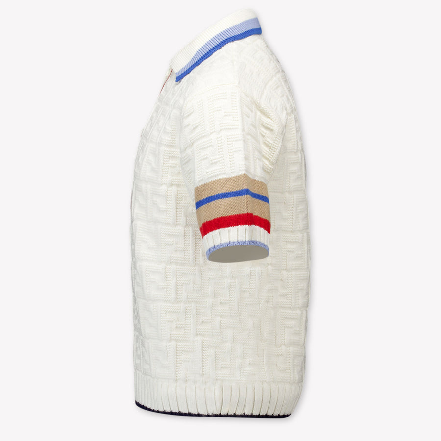 Fendi Kinder Jongens Polo In Off White