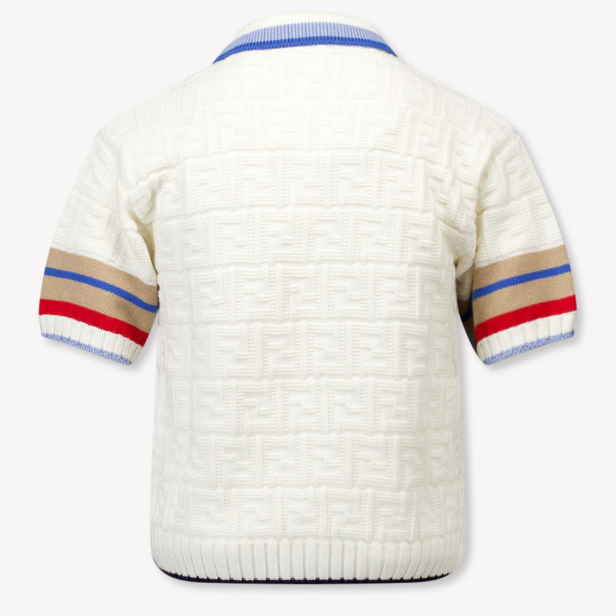 Fendi Kinder Jongens Polo In Off White