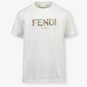 Fendi Kids Boys  T-Shirt White
