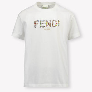 Fendi Kids Boys  T-Shirt White