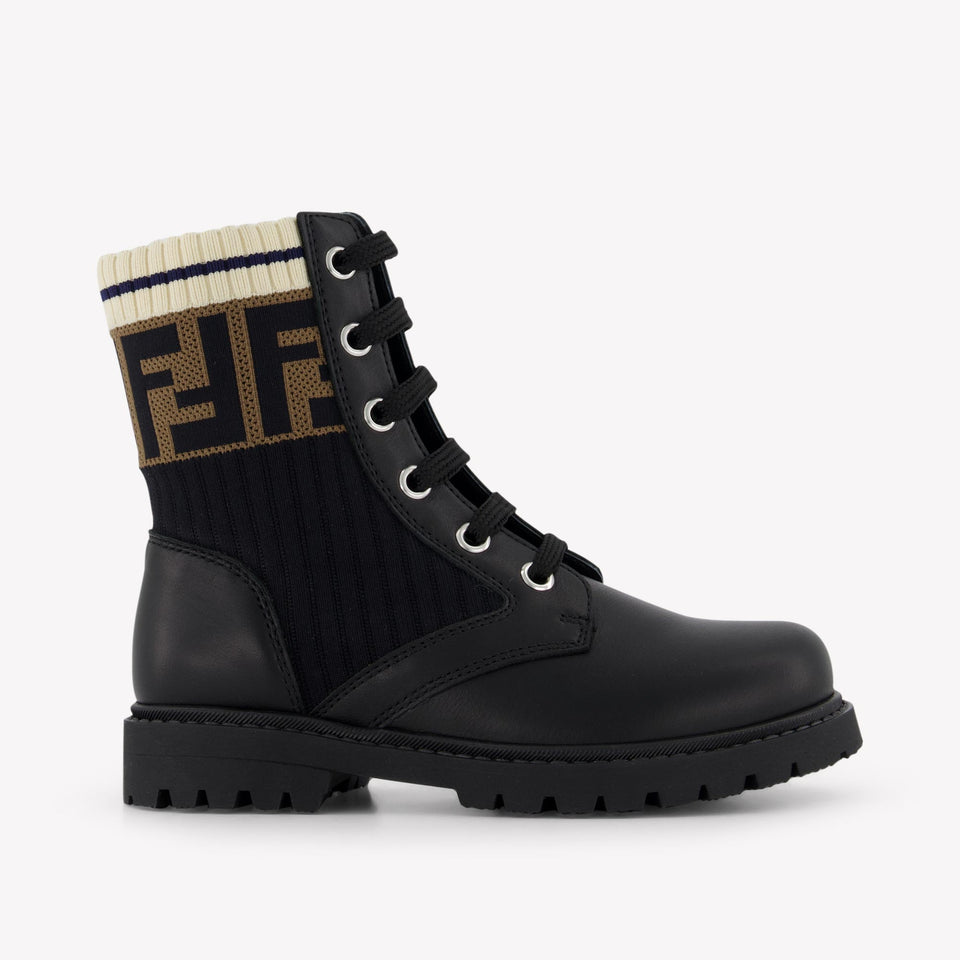 Fendi Unisex Laarzen In Zwart