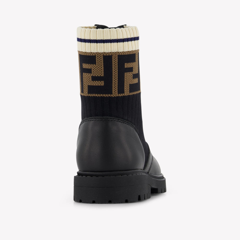 Fendi Unisex Laarzen In Zwart