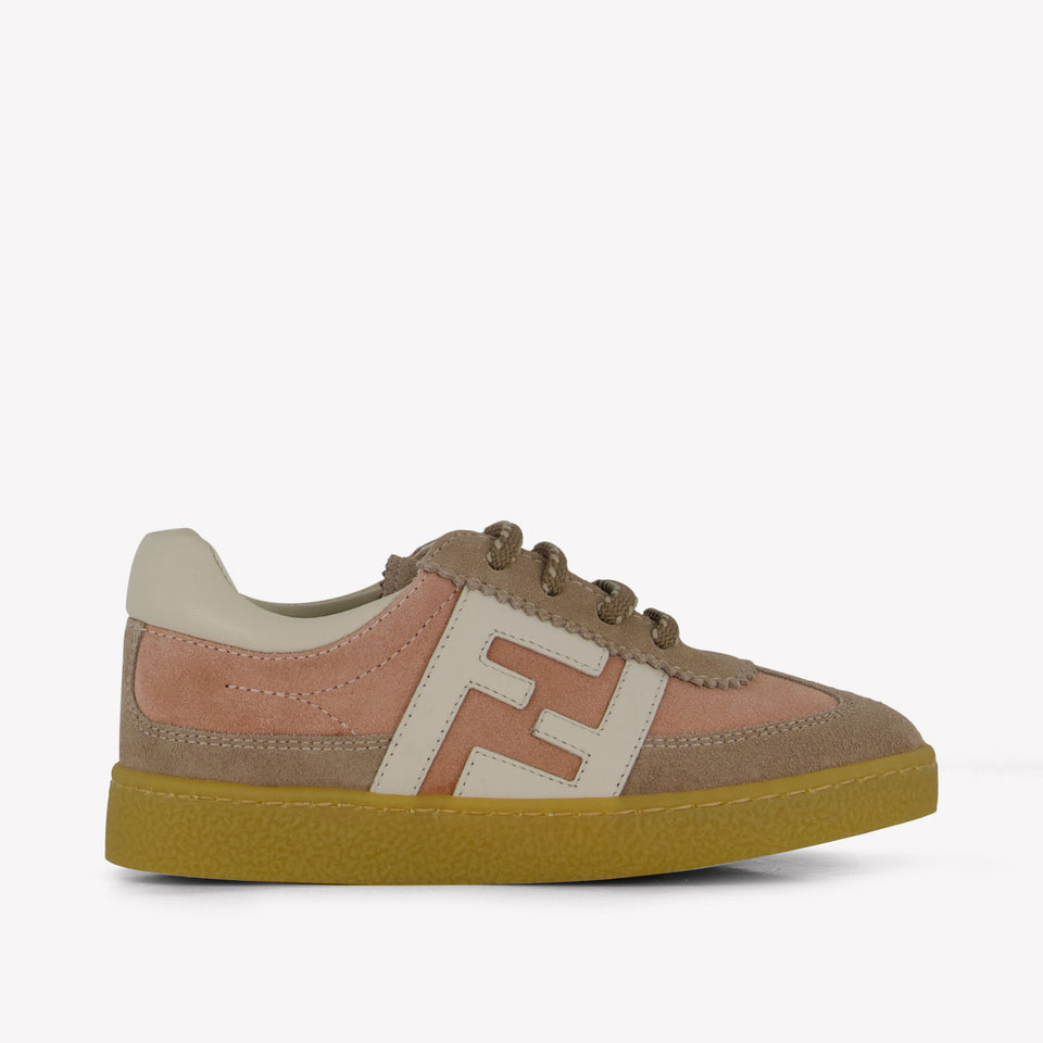 Fendi Unisex Sneakers  Beige