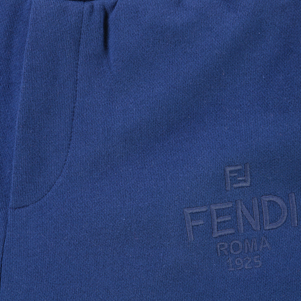 Fendi Kinder Unisex Broek In Navy