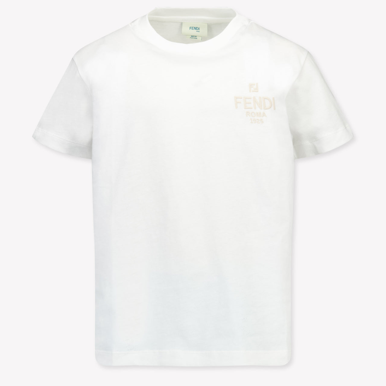 Fendi Kinder Unisex T-Shirt In Wit