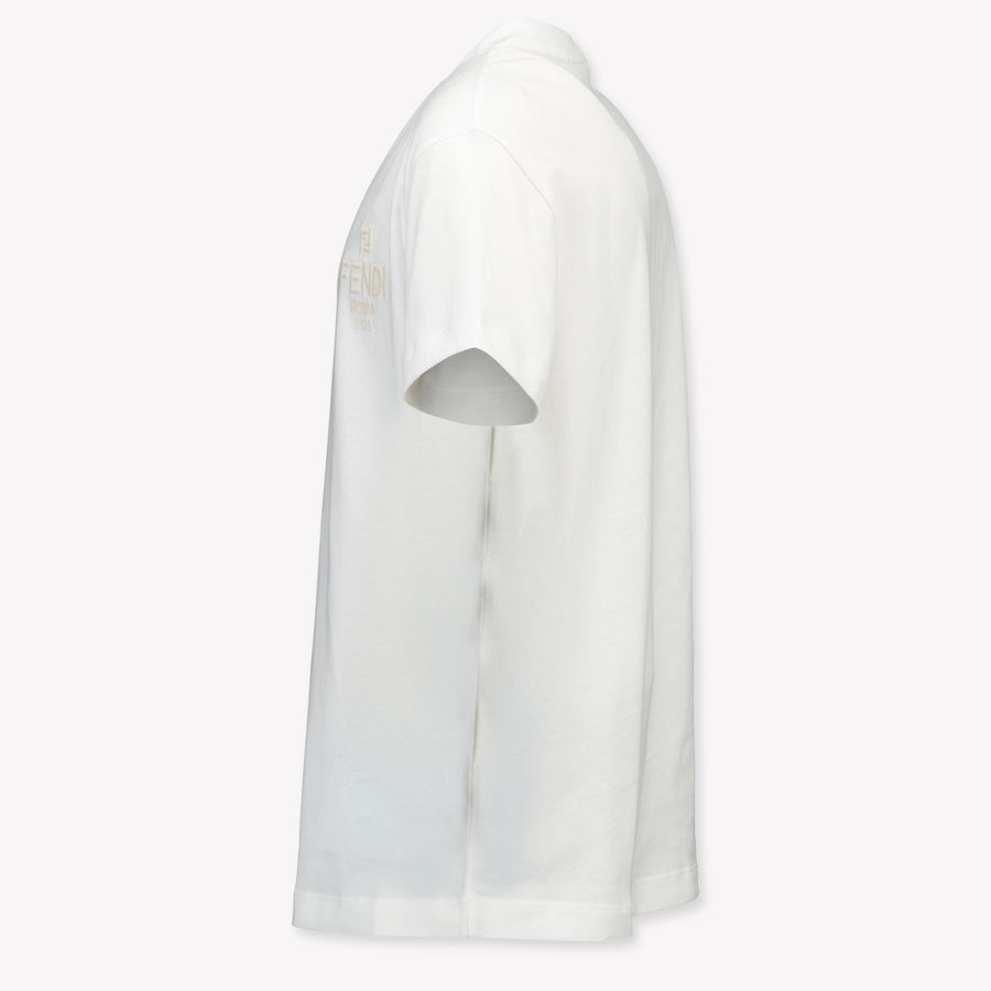 Fendi Kinder Unisex T-Shirt In Wit