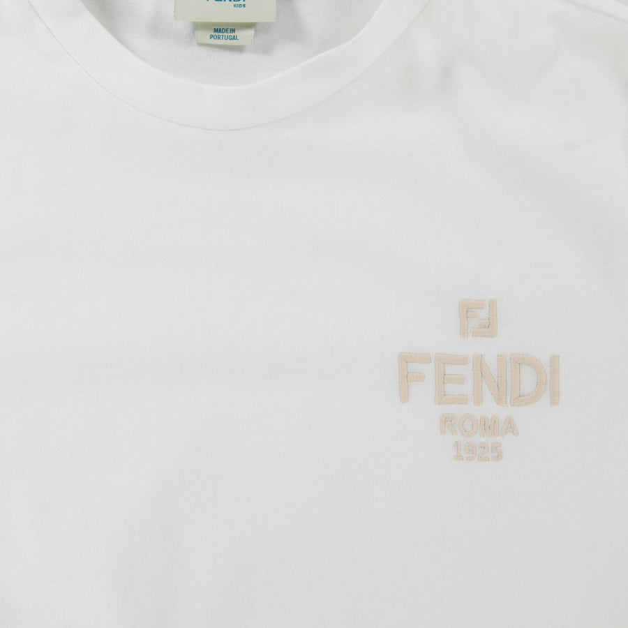 Fendi Kinder Unisex T-Shirt In Wit