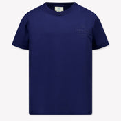 Fendi Kids Unisex T-Shirt  Navy