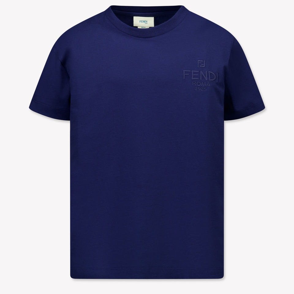 Fendi Kids Unisex T-Shirt  Navy